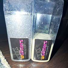 Bulk Glitters Craft Glitter Lot, Silver White Red Assorted Colors