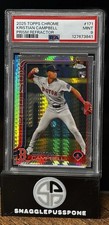 2025 Topps Chrome Kristian Campbell #171 Prism Refractor RC PSA 9 Mint Red Sox