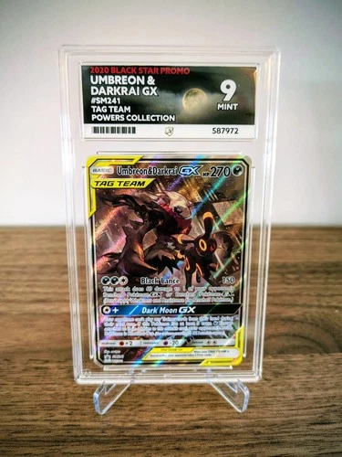 Umbreon & Darkrai GX SM241 Tag Team Powers Collection Promo ACE 9 Mint