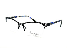 NEW AUTHENTIC NICOLE MILLER ECKFORD C01 Matte Black Women Eyeglasses 59mm 18 142