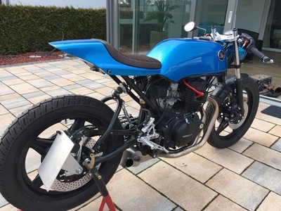 Dirt Track Höcker Flat Cafe Racer Sitzbank Sitz Heck BMW Honda CB CX XBR Yamaha