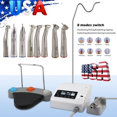 Dental Surgical Implant Motor System Touch Screen 1:5 1:4.2 1:1 LED Contra Angle