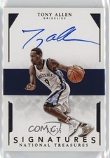 2015-16 Panini National Treasures Signatures /75 Tony Allen #S-TAL Auto