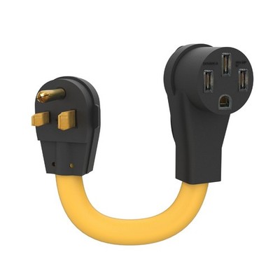 NEMA 6-50P to 14-50R Adapter Cord, 125V/250V 3 Prong Welder Outlet Plug to 50...