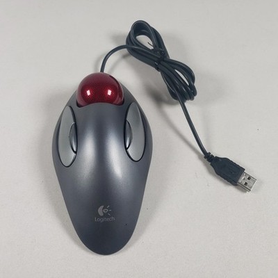 Logitech T-BC21 810-000767 Marble Wired USB Trackball Mouse