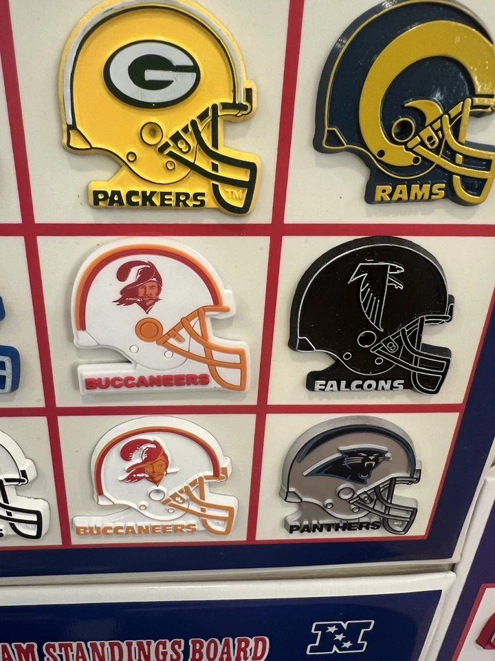 老式复古 TAMPA BAY BUCCANEERS 橡胶支架冰箱磁铁 2025 全新 — 第 4/4 张图片