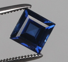 Anello e ciondolo impeccabile 8,05 ct zaffiro blu naturale taglio quadrato pi...