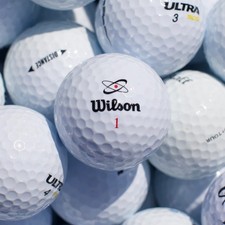 100 Wilson Assorted Used Golf Balls Near Mint 5A/4A Quality - FREE SHIPPING