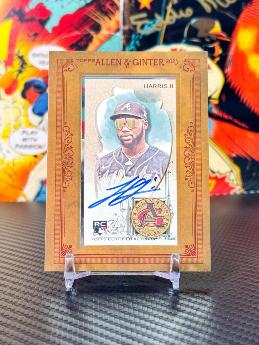 Michael Harris II 2023 Topps Allen & Ginter Framed Mini Rookie Auto #MA-MH RC