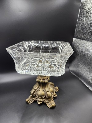 Loevsky & Loevsky WMC 8238 Hollywood Regency Crystal Compote Bowl L&L