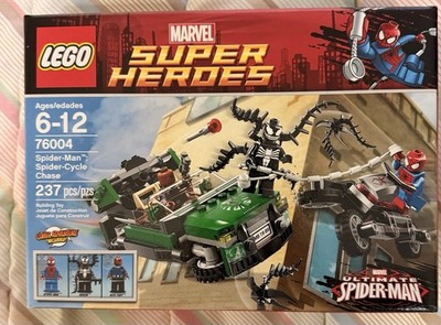 Retired NIB Sealed LEGO Marvel (76004) Spider-Man Spider-Cycle Chase
