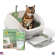 Purina Tidy Cats BREEZE Litter Box System Starter Kit with Pellets  Pads, 1 Set