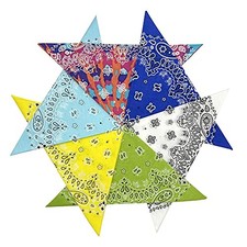 6 Pack 12 Pack Bandanas 2 Sides Printed 22inch Unisex Cowboy Assorted 3-6 Pack
