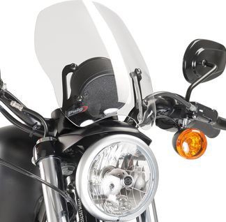 Puig - 9283W - Windscreen Naked New Gen Clear `04-UP XL (EX 48) - Harley