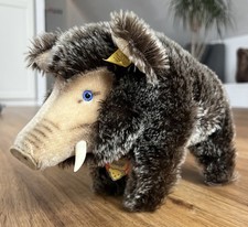 Vintage Original Steiff / Wildschwein 60er Jahre / Knopf und Etikette 