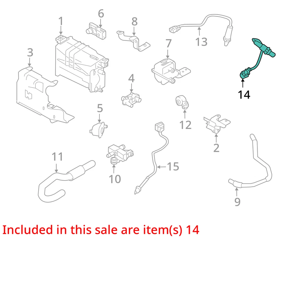 Se adapta a 17-21 NISSAN ROGUE SPORT 2.0L O2 Sensor para Oxígeno Juego de 2 226A04BB0A Foto 4 de 4