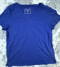 Charter Club Women's Pajama Top Blue Short Sleeve - NWT