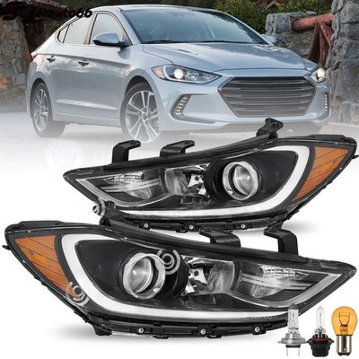 Headlight for 2017-2018 Hyundai Elantra Halogen w/ Bulb Left Right HY2502206
