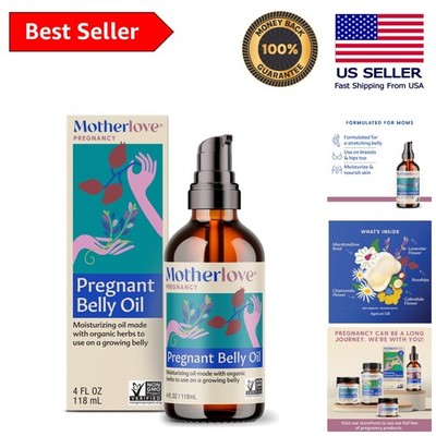 Pregnancy Essential Belly Oil 4 oz - Non-GMO & Organic Stretch Mark Solution