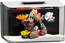 2.5 Gallon Nano Aquarium Kit with Hidden Filter Colorful LED Lights