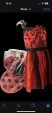 Kids Lady Bug Halloween Costume Size 7y-8y.