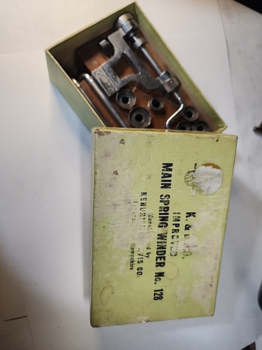 Vintage K&D 128 Uhrmacher verbessert Uhr Hauptfederbeweger Juwelier Werkzeug - Bild 1 von 13