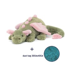 New Jellycat Malachy Dragon Large 50 cm with tags  dust bag