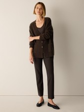 Eileen Fisher Washable Stretch Crepe Slim Pant Brand New Freeship NO IMPORT FEES