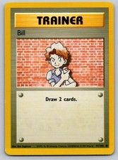 Bill 91/102 Common Base Set Unlimited Pokemon Near Mint