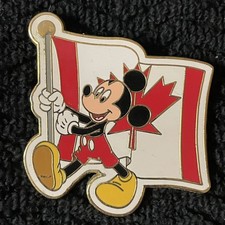 Disney Parks Canada Flag Mickey Mouse Patriotic Collector Trading Pin 2007