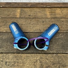 Vintage ControlTech Blue Alloy Mountain Bike Bar Ends Pair 90s MTB Shorty