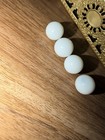 Lot of 4 Translucent White Christensen Agate Moon Marbles  22mm Vintage Shooters — photo 5