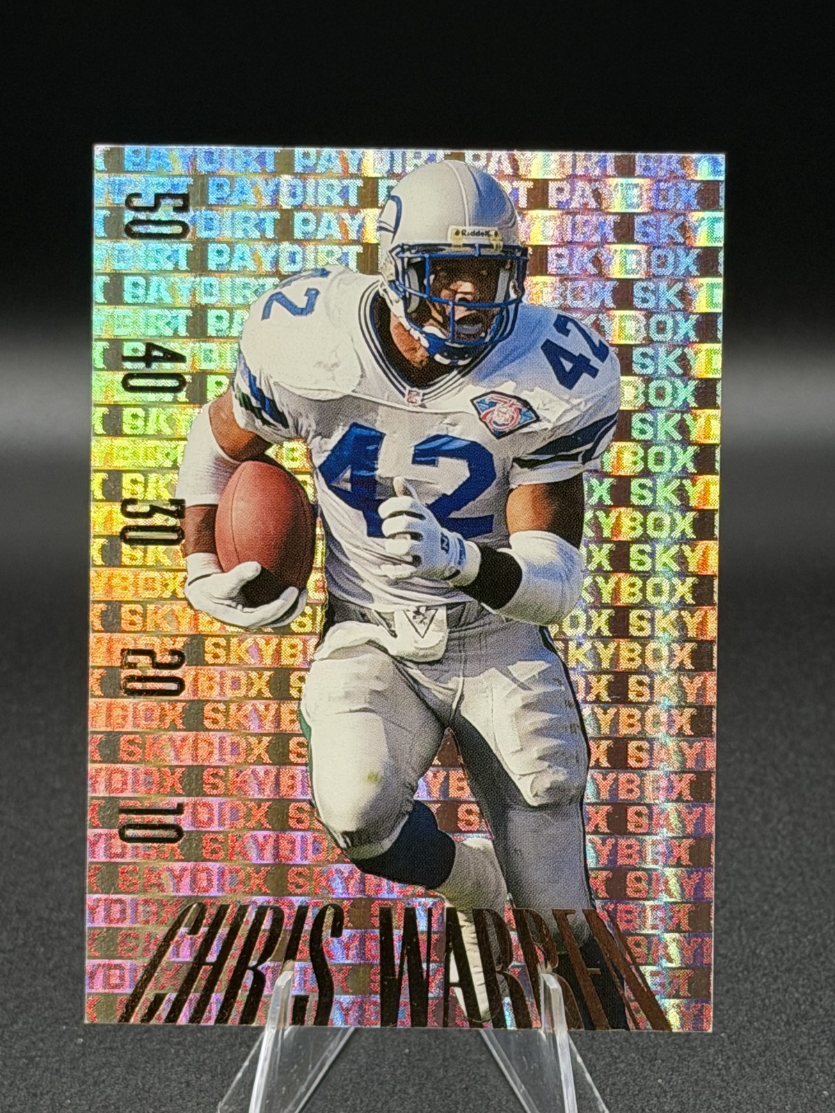 1995 SkyBox Premium #PD29 Chris Warren Paydirt Gold