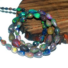 Natural Opal Beads Teardrop Opal Beads Blue Opal Beads Gift For Dad 510