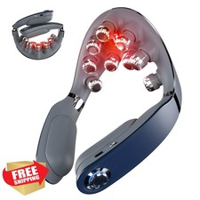 SKG Foldable Neck Massager Vibration Cordless Travel Pain Relief