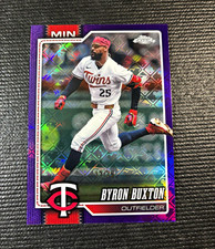 2026 Topps Chrome Logofractor Byron Buxton Purple /75 #173 Twins 17/75
