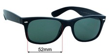 SFx Replacement Sunglass Lenses fits Ray-Ban RB2132 New Wayfarer - 52mm Wide