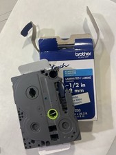 Brother P-Touch TZe-233CS BLUE on WHITE Tape 1/2" X 26.2' TZe-233 PTouch NEW