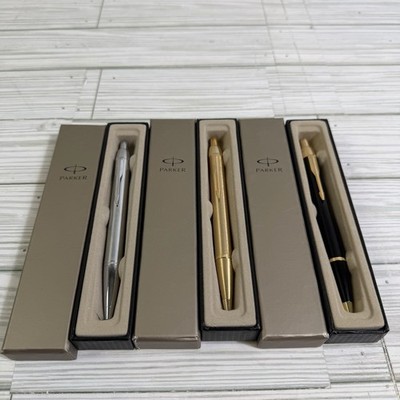 Parker IM Pen Bundle Lacquer & Gold, Silver, Gold In Box Ballpoint Read