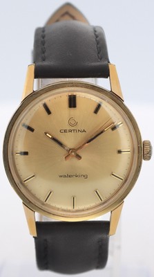 Vintage Certina 5206 075 Waterking Sunburst Men's Mechanical Wristwatch 25-66