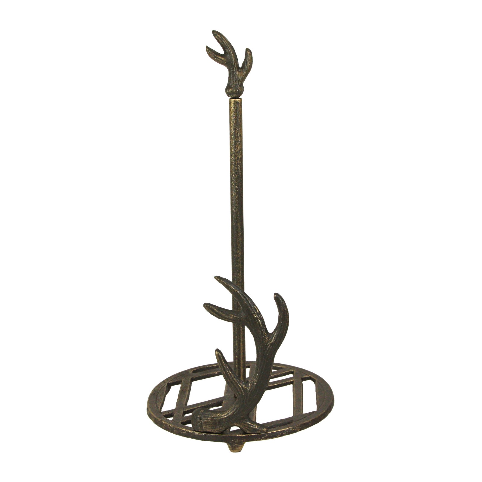 Cast Iron Antler Paper Towel Holder Countertop Deer Cabin Theme Kitchen Decor