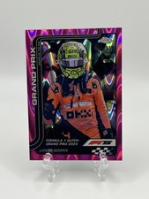 2025 Topps Chrome F1 Lando Norris /250 Pink Raywave Refractor Helmet Formula 1