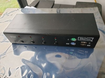 DIGITUS DC-12202-1 4 PORT COMBO KVM SWITCH  (IN9S2)