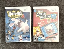 RAYMAN RAVING RABBIDS and RAYMAN RAVING RABBIDS TV PARTY  (Nintendo Wii, 2006)