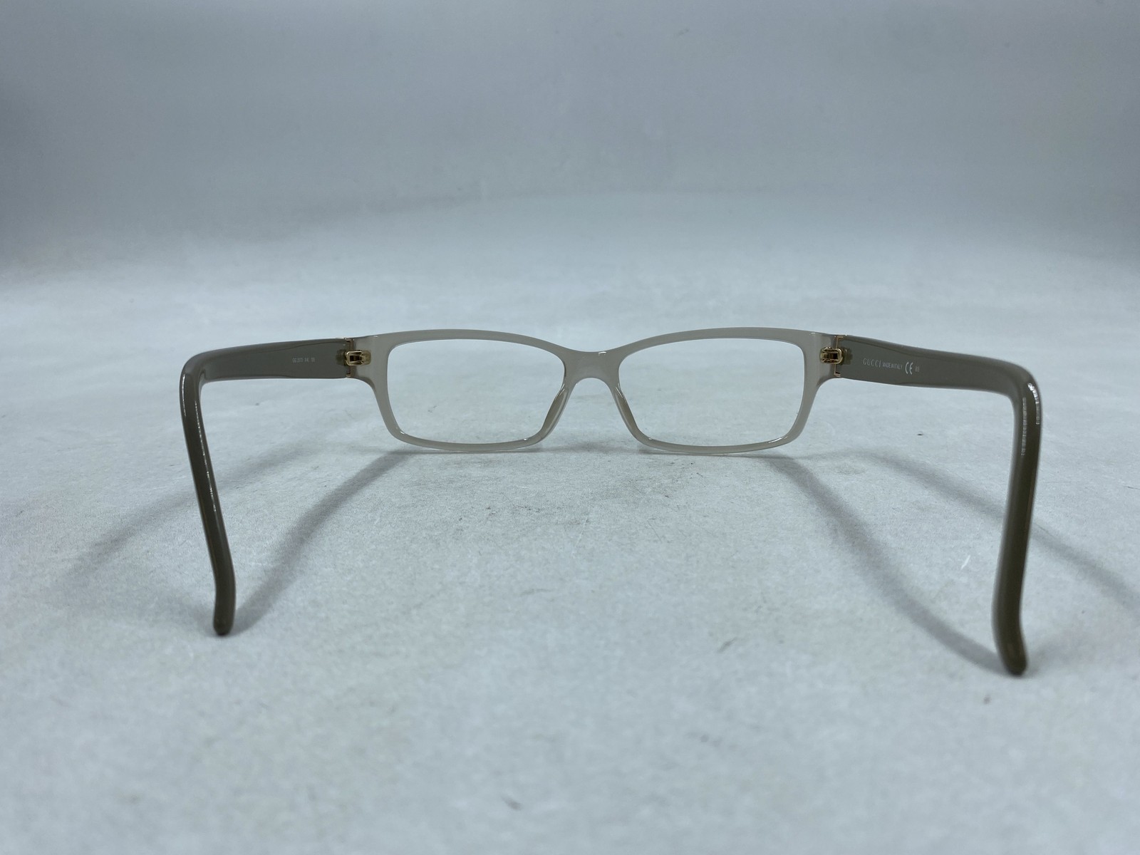 Gucci GG Clear Pattern Rectangle Eyewear Glasses - image 3