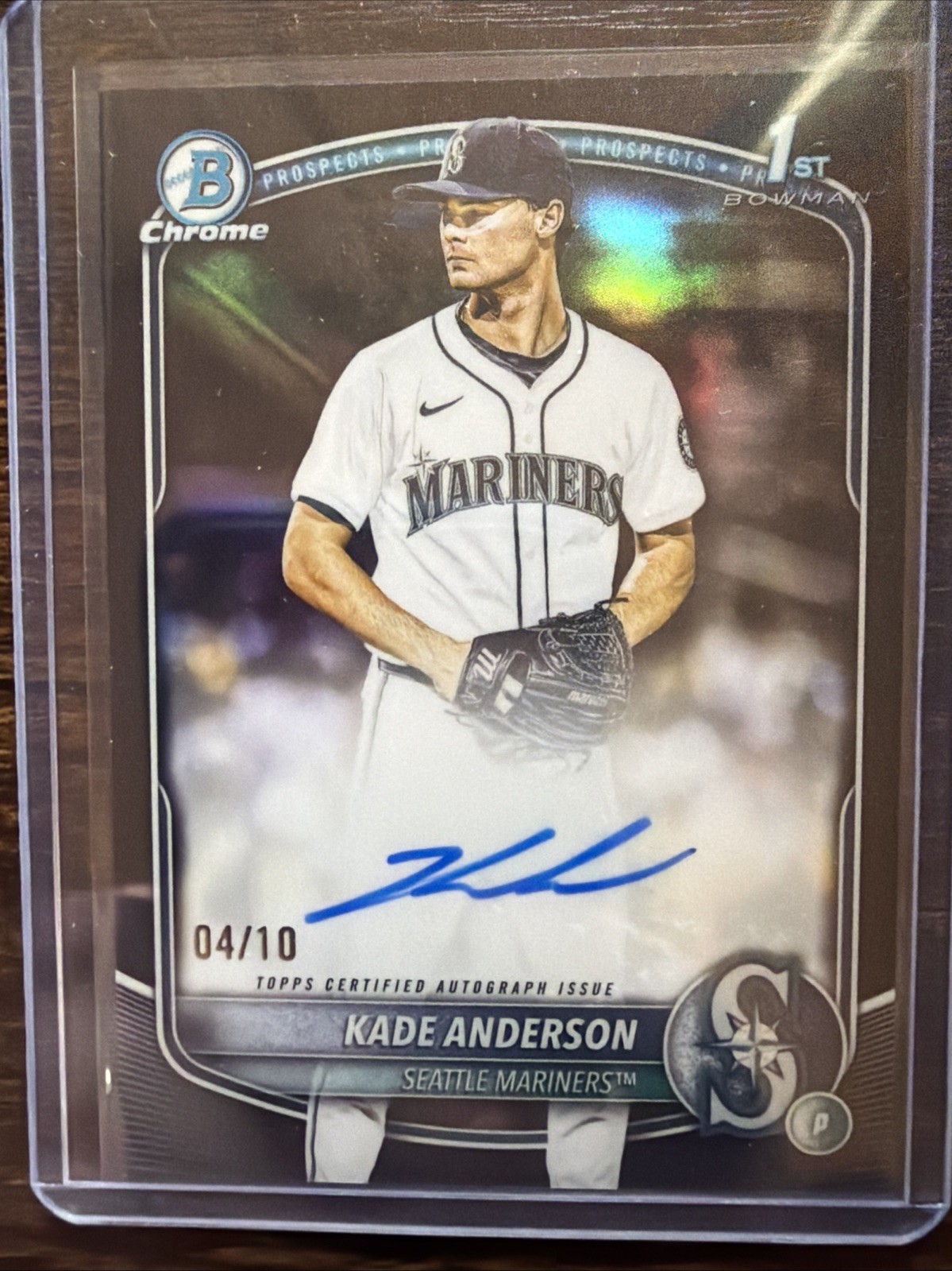 2025 Bowman Draft Kade Anderson Chrome 1st Bowman Auto Black 4/10