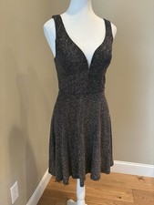 Crystal Doll Sequined Dress Sz 5. Midi Silver Dance Sleeveless
