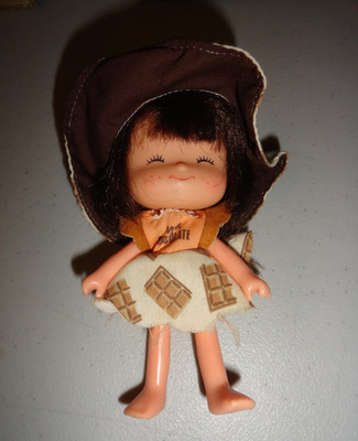 Vintage 1981 Milk Chocolate  5'' Doll Original Outfit Strawberry Shortcake Clone