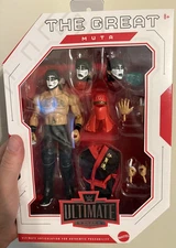 NEW RARE WWE ULTIMATE ED CHASE Great Muta BLACK GEAR Variant 6" IN HAND Mattel!