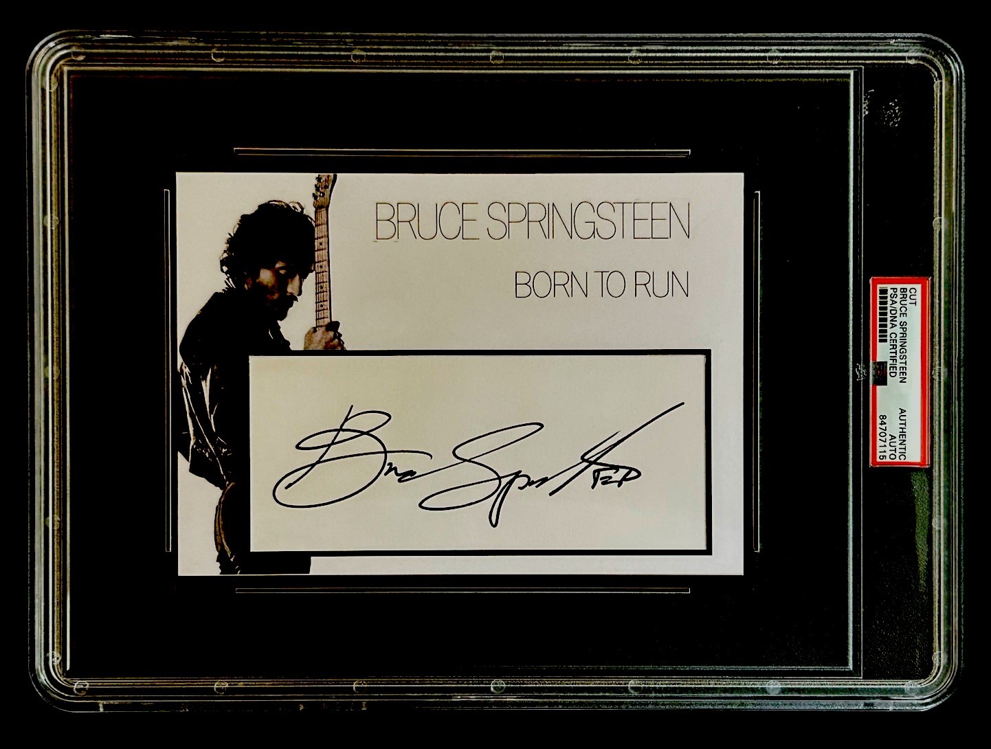 SIGNED BRUCE SPRINGSTEEN AUTOGRAPHED CUSTOM CARD DISPLAY PSA/DNA ...